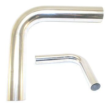 3.0&#034; (76mm) aluminum pipe 90 degree 2&#039; (61cm) section intake/intercooler