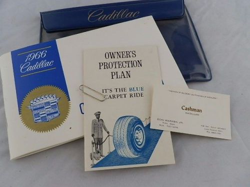 Classic 1966 cadillac owners manual mint condition complete perfect