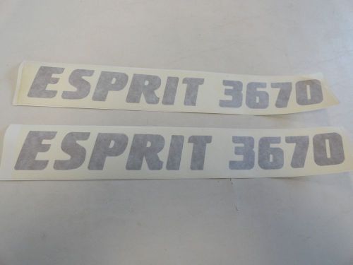 Cruisers yachts esprit 3670 decal pair (2) bronze 17 3/4&#034; x 2&#034; marine boat