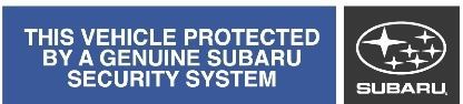 Subaru h7110ss400 security system upgrade kit