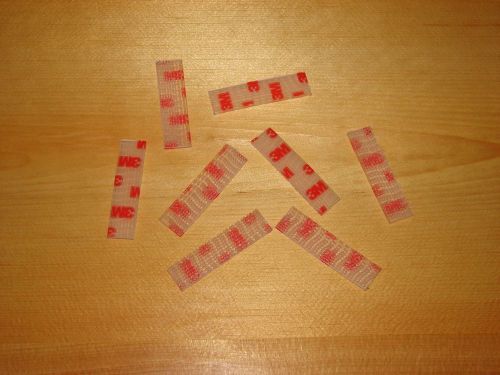 3m dual lock ez pass ipass sun pass holder sticky strip 2&#034; x 1/2&#034; x 8 pieces