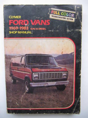 Ford vans  &#039;clymer&#039;  1969-1983 shop manual