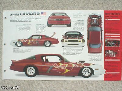 1978 chevrolet camaro custom imp brochure