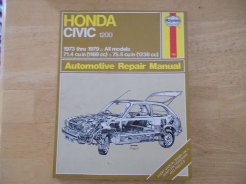 Service manual 1973-79 honda civic models