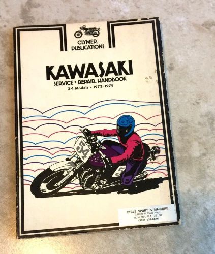 Kawasaki service repair handbook  z-1 models -1973 1974 manual