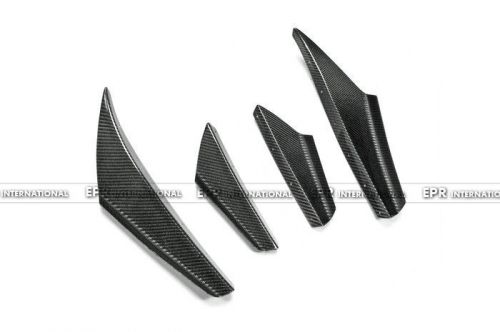 A++ 4pcs front bumper canard splitter kits for honda ek9 carbon fiber car racing