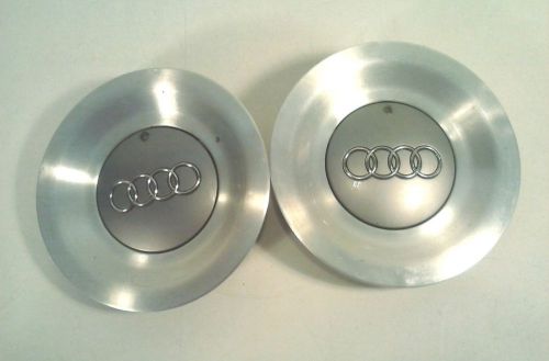 2 audi a4 center wheel caps for decor or collecting non working