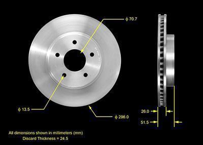 Bendix brakes brake rotor cast iron vented front chevy saturn pontiac each