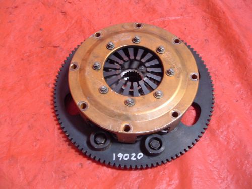 Tilton 5.5&#034; clutch 2 disk w ring gear 105 flywheel chevy 604 crate 5 1/2&#034; sonic