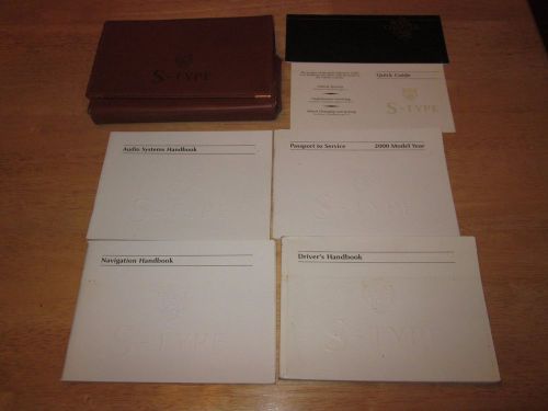 2000 jaguar s-type owner + navigation manual with case oem owners