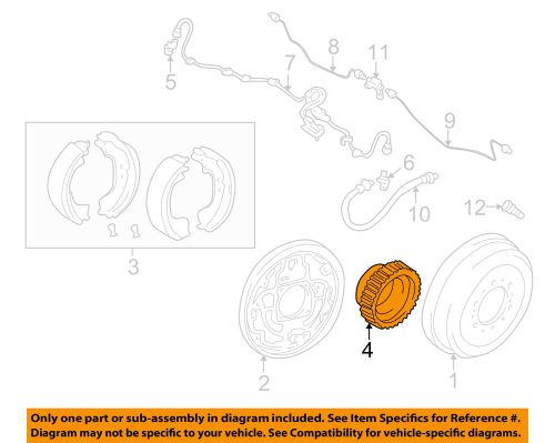 Toyota oem 00-06 tundra anti-lock brakes-sensor ring 4351735010