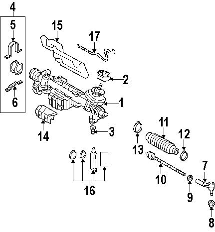 Volkswagen\audi n90635001 genuine oem outer tie rod lock nut