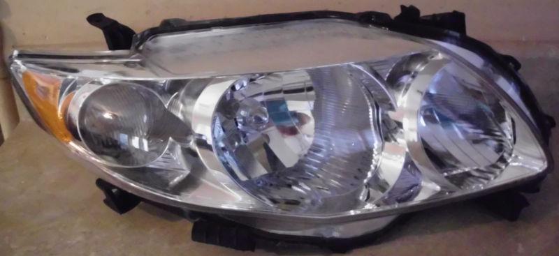  09 10 toyota corolla passenger  side headlight rh factory oem 