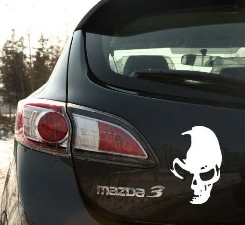 Car truck vinyl decals sticker tailgate stickers pirate skull face #cj399