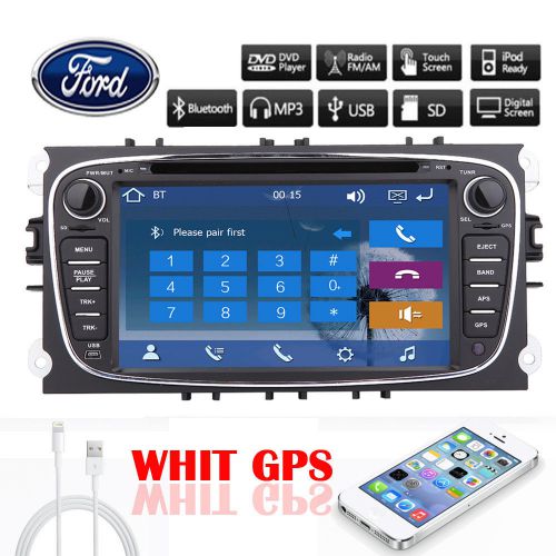 Gps navigation 2din hd car stereo dvd player autoradio for ford focus mondeo rds