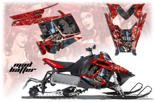 Amr graphic decal wrap kit polaris rush pro rmk 6/800 sled snowmobile madhatter