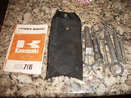 Kawasaki z1 motorcycle owners manual and toolkit