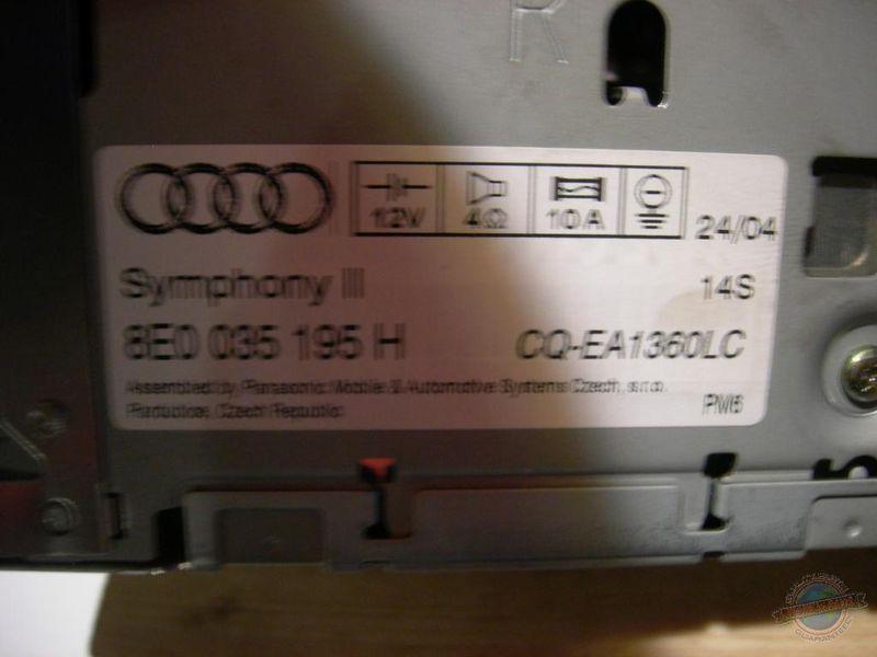 Radio audi s4 968461 04 05 06 07 08 am-fm-cass-6cd