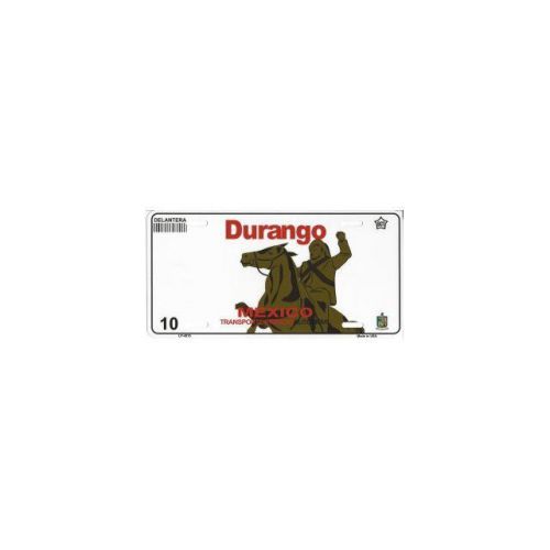 Durango mexico look a like metal license plate - lp-4815