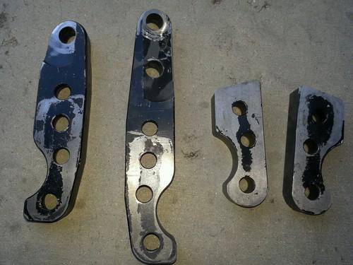 Dana 44 high steer arms 1" with 10 degree correction for flat top knuckles