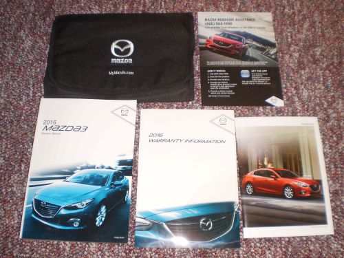 2016 mazda 3 i s sport touring grand car owners manual books case all models