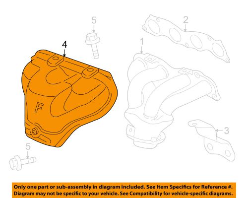 Honda oem 07-09 cr-v 2.4l-l4 manifold-exhaust-manifold cover 18120rzaa00