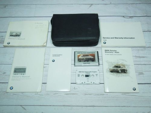 1998 bmw 5 series 528i 540i owners manual set