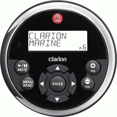 New clarion mw1 remote/display, round (blk/stnls bezel)