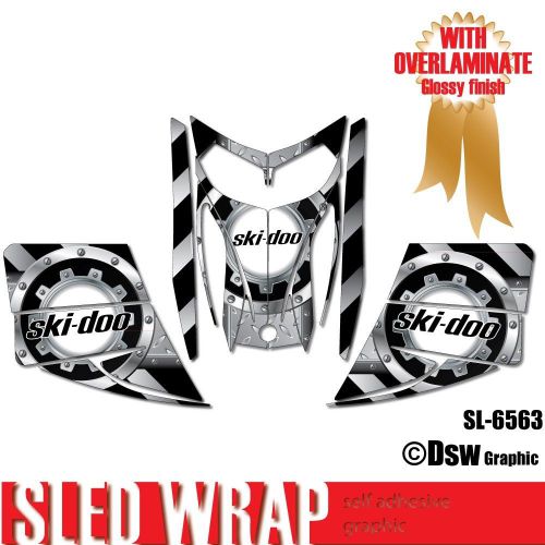 Sled wrap decal sticker graphics kit for ski-doo rev mxz snowmobile 03-07 sl6563