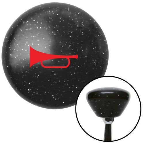 Red horn trumpet black retro metal flake shift knob with m16 x 1.5 insertshift