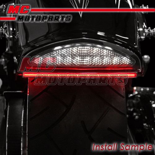 Smoke 30cm led flexible tail brake light tube for benelli motorcycles