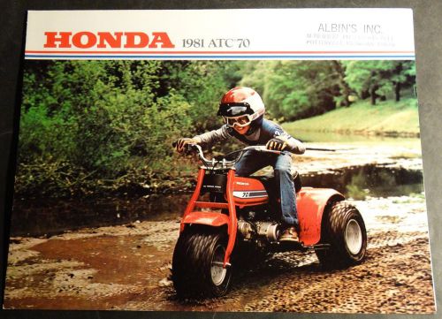 Vintage original 1981 honda atc 70 sales brochure 4 pages  (655)