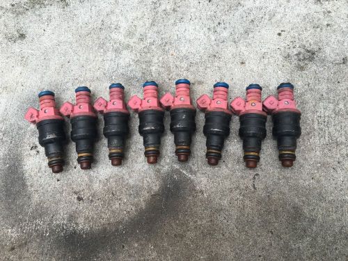 Set of 8 pink top injectors 1996 - 2004 mustang gt/bullitt 4.6l fuel injectors