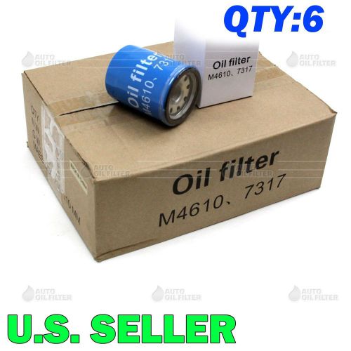 6pc for mitsubishi usa engine oil filter spin-on full flow aw343979/md135737 usa