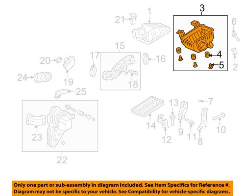 Honda oem 07-11 element air intake-air cleaner body 17244pzda10