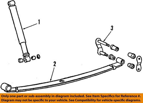 Mitsubishi oem 84-96 mighty max rear suspension-shackle mb110494