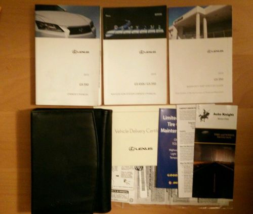 2013 13 lexus gs-350 owner&#039;s manual and navigation books set gs350 oem #332