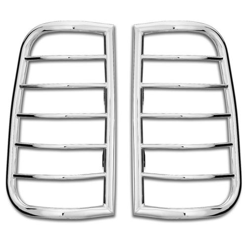 Westin new tail light guards lamps set of 2 chrome chevy suburban tahoe gmc pair