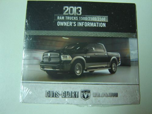 2013 dodge ram trucks 1500 / 2500 / 3500  owner&#039;s information dvd