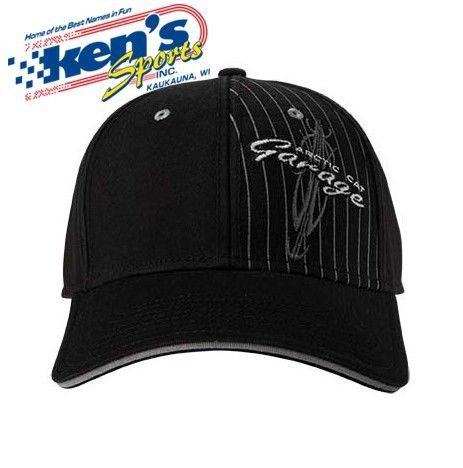 Arctic cat black garage split ball cap / hat 5249-623