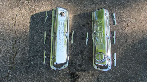 Ford erson valve covers v8 302 vtg pair kit chrome king cobra mustang ghia