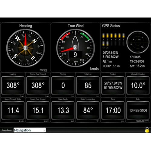 New maretron n2k view vessel monitor/control software n2kview