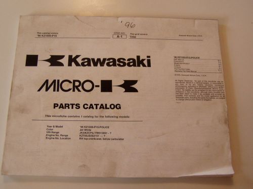 Kawasaki kz1000 parts catalog