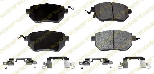 Monroe fx969 brake pad or shoe, front-monroe prosolution semi-metallic brake pad