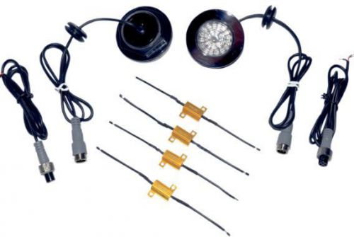 Saddlemen led marker/signal light kit blacktrim/red light (2040-0672)