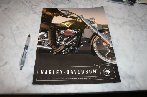 2013 harley-davidson cvo  limited edition motorcycle large sales brochure