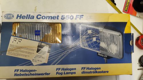 Vintage hella 550 ff comet halogen fog lamp new in box nos