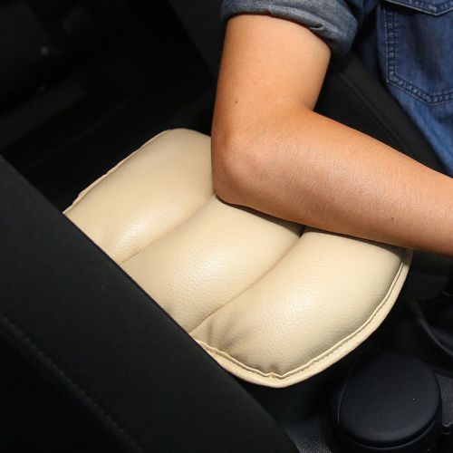 Car suv center armrest console box soft pad durable cover cushion wear mat beige