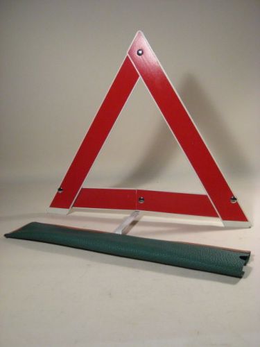 Vintage hazard triangle with cover