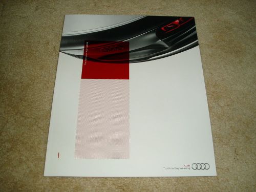 2012 audi full line a8 a3 a4 s4 s5 r8 a6 a7 tt sales brochure dealer literature